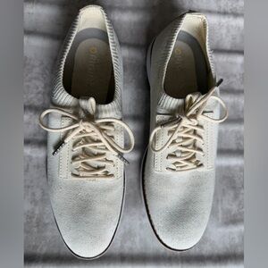 Cream Knit Sneakers Size 6.5